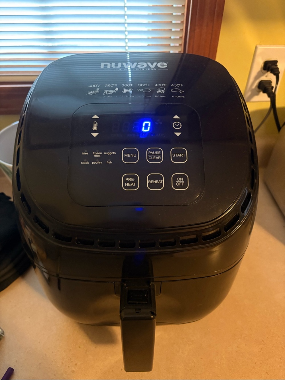 NuWave Black Digital Air Fryer with Touch Controls